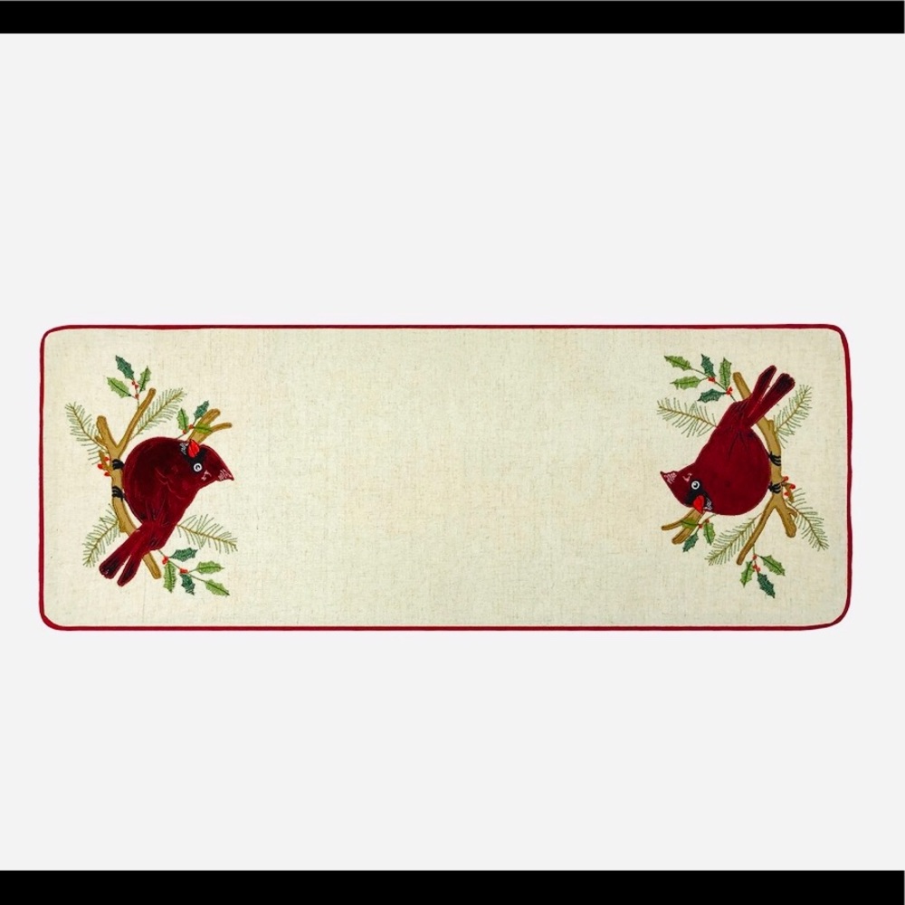 Cardinal Table Runner- Christmas